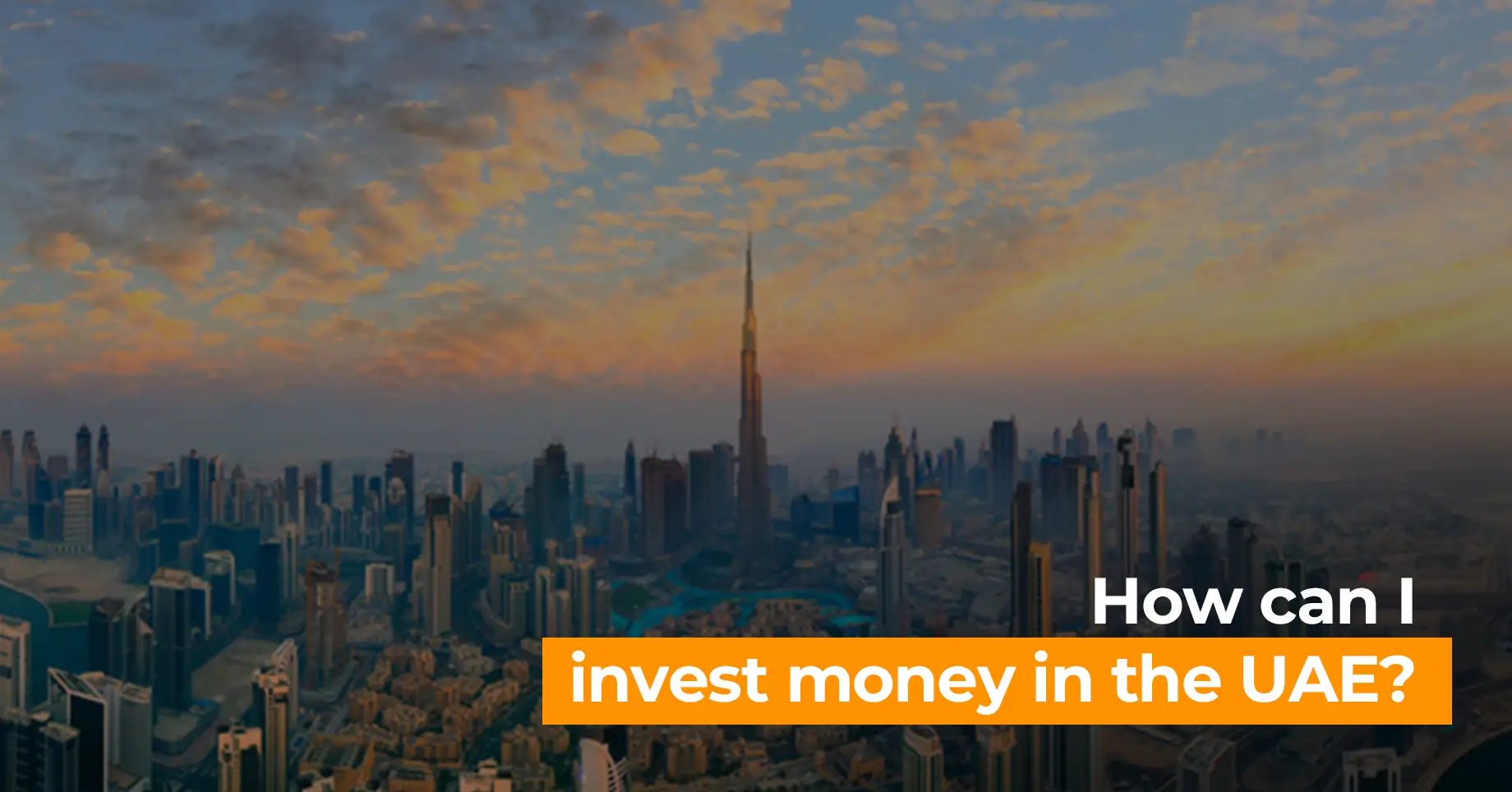 How can I invest money in the UAE?