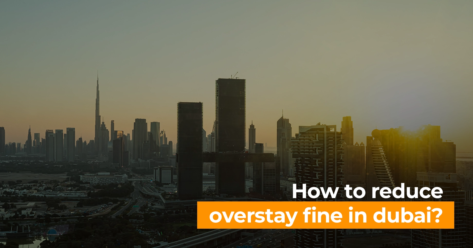 how to reduce overstay fine in dubai