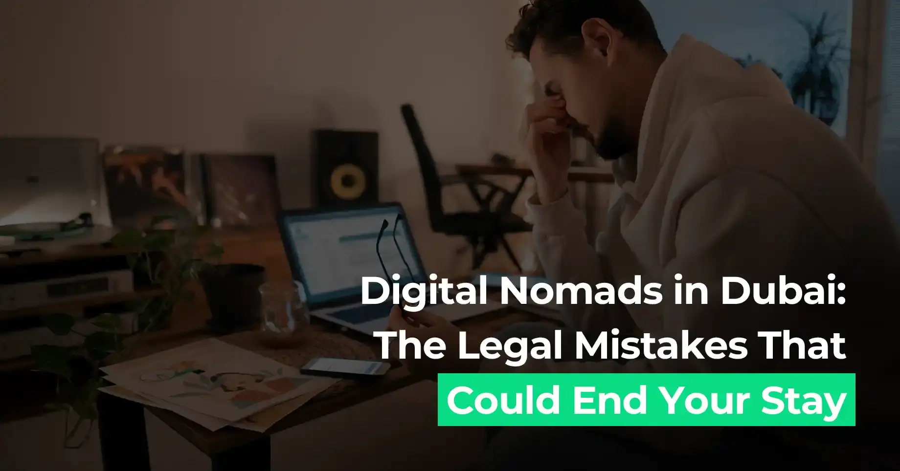 Digital Nomads in Dubai learning about common legal mistakes and visa rules with Amer Center support.